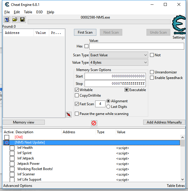 No Man’s Sky NEXT (Steam) – Cheat Engine Trainer
