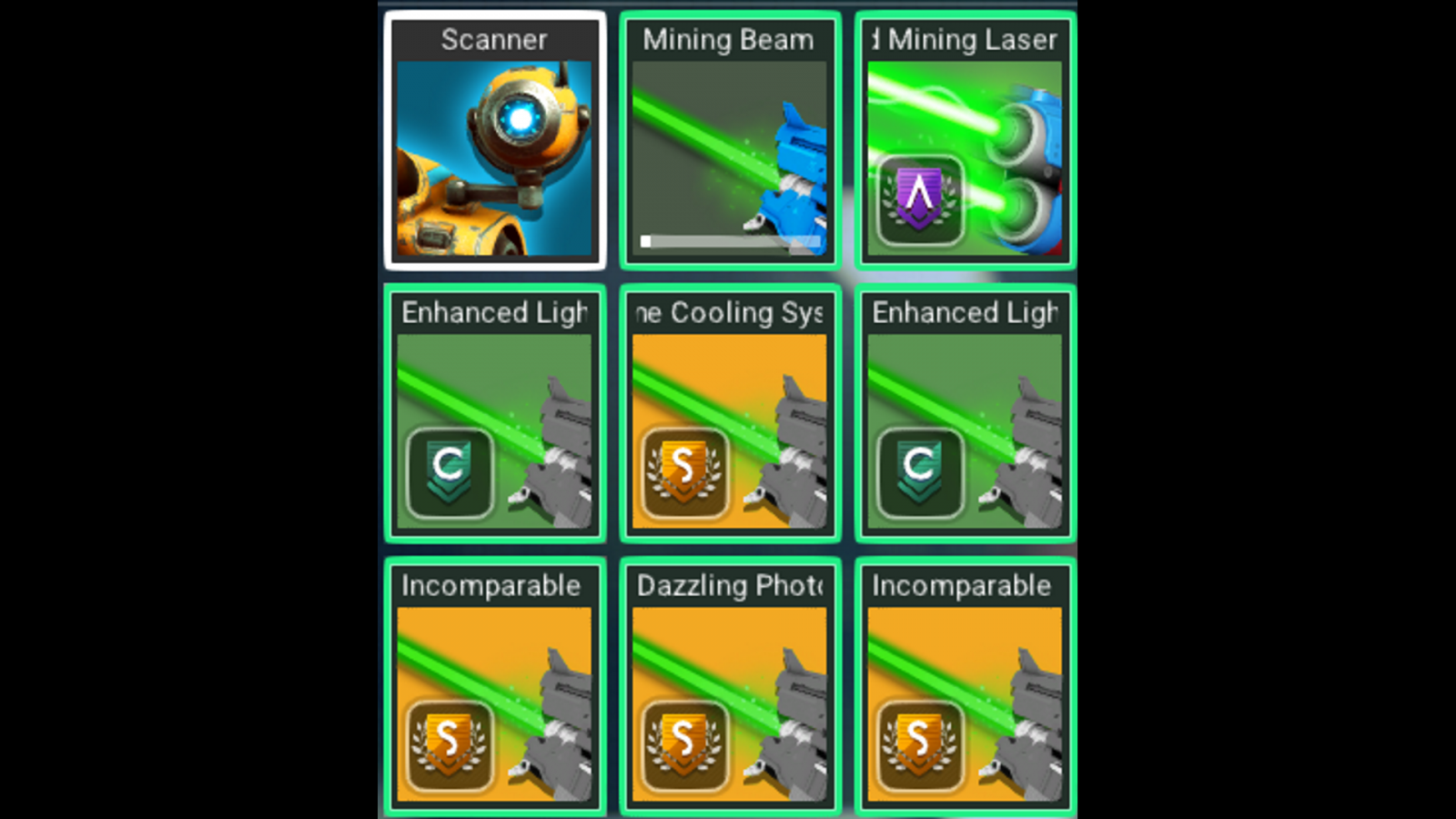 Stack 1 / 2 / 3 more upgrade modules