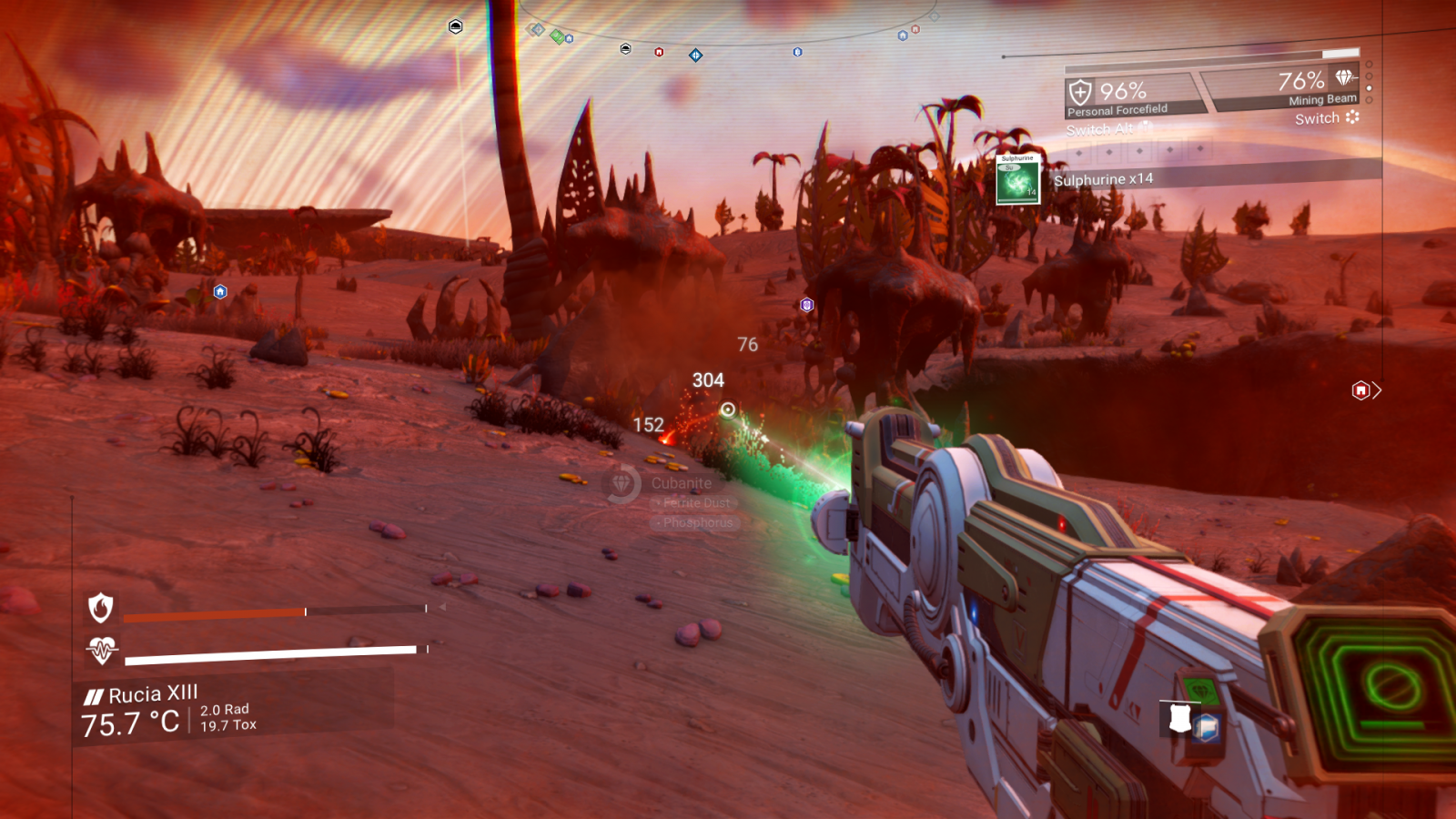 INCREASED DAMAGE AND MINING REDUCED OVERHEATING Suta