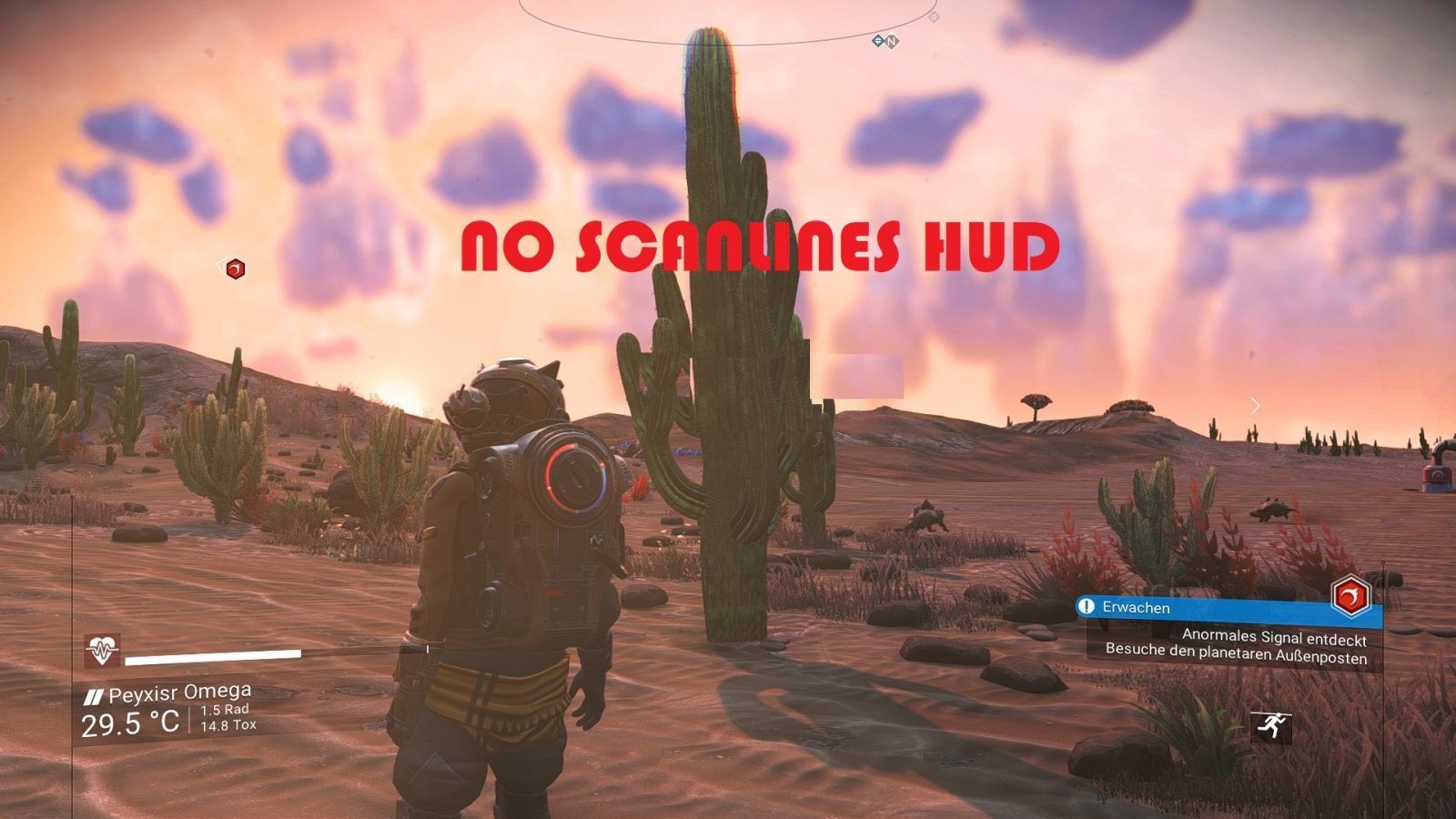 No scanlines HUD