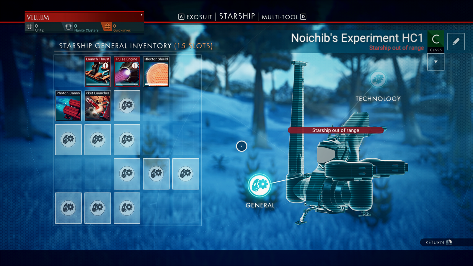 Random Starting Ship and Multitool