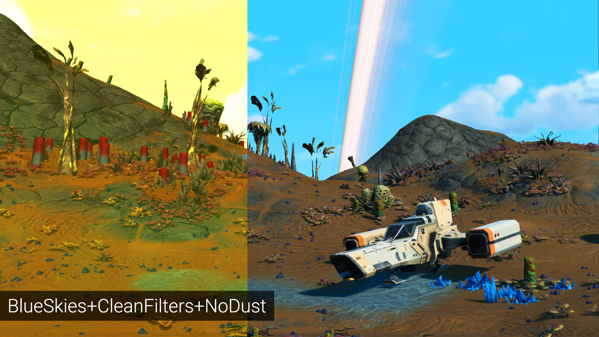 Blue Skies - Clean Filters - No Dust