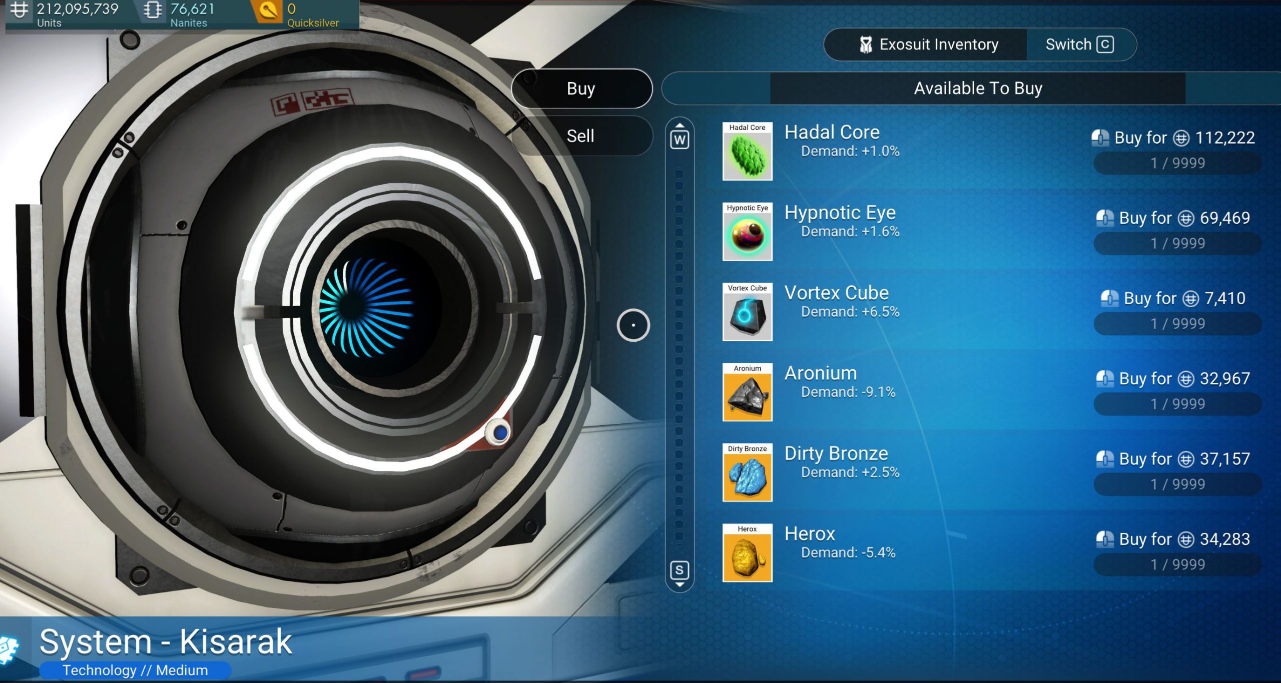 Too Many Items Planet Galactic Trade Network 2.52
