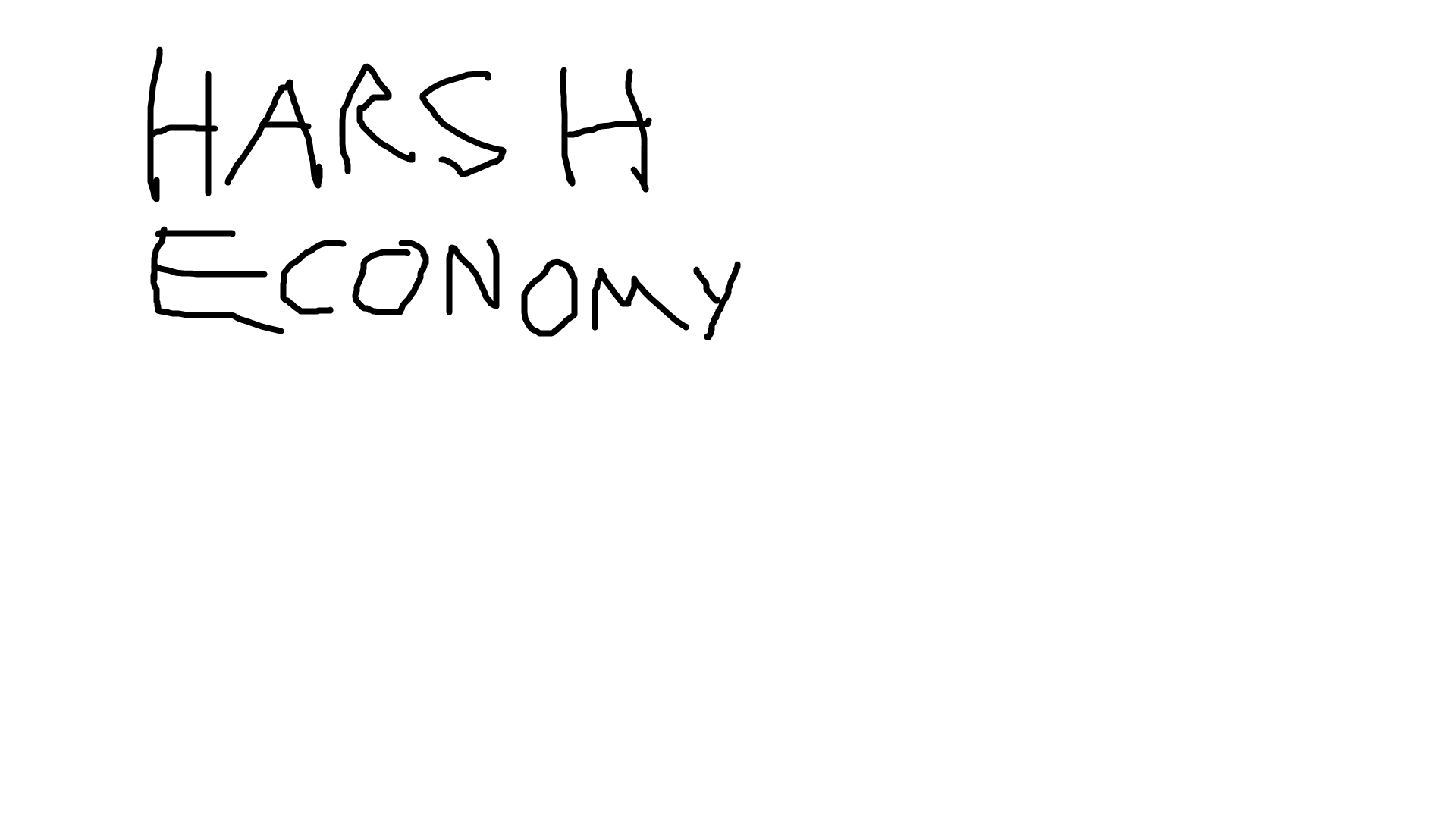 Harsh Economy