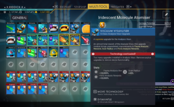 Max Number of Stats and Value on all Technology Upgrades