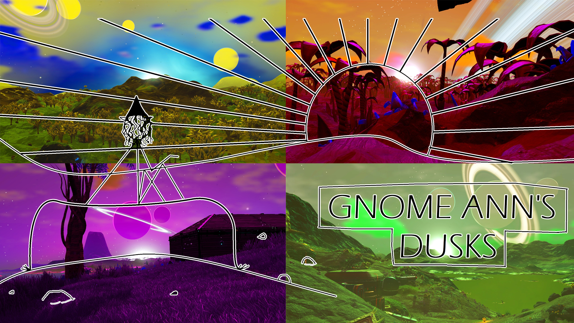 Gnome Ann's Dusks - 1000 New Sunsets