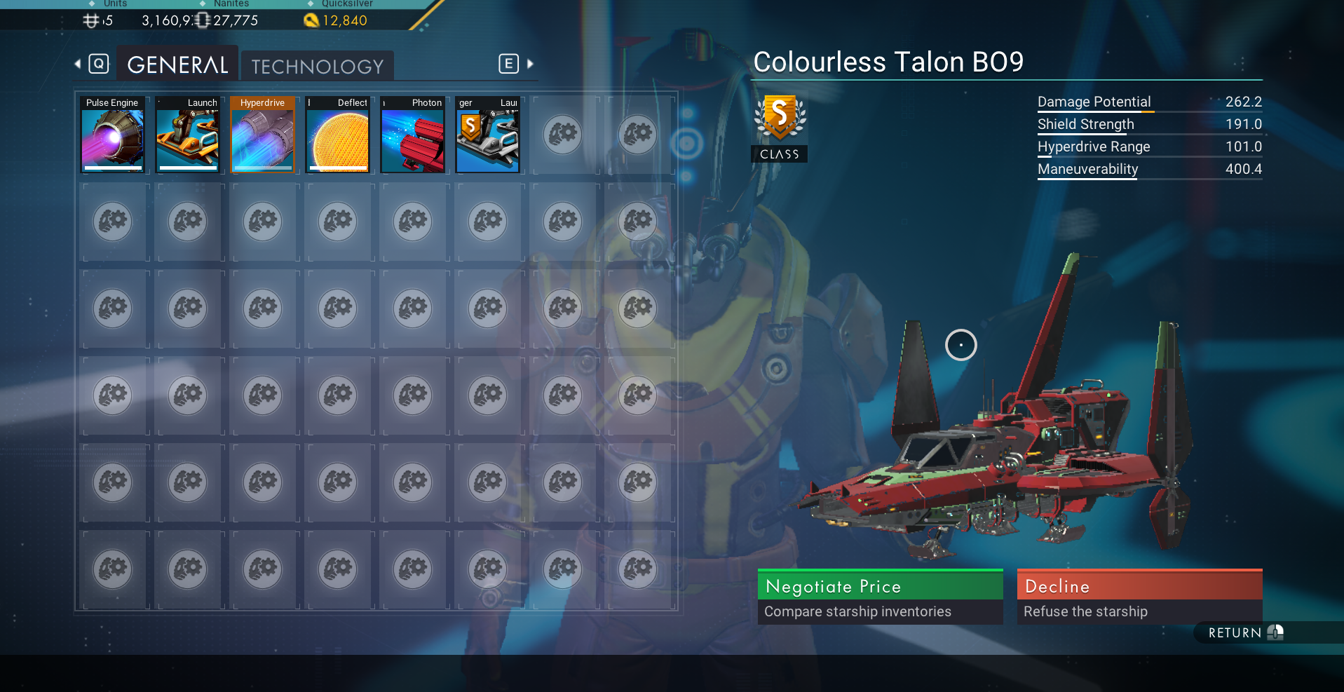 Everything S Class and Max Inventory