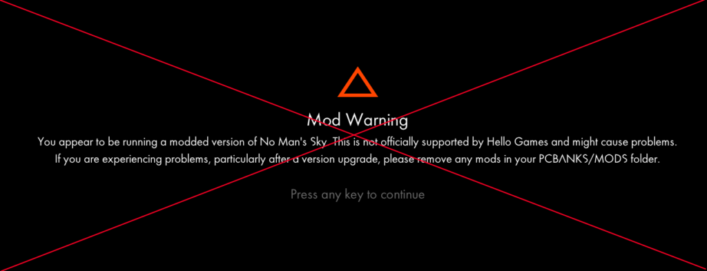 Disable Mod Warning