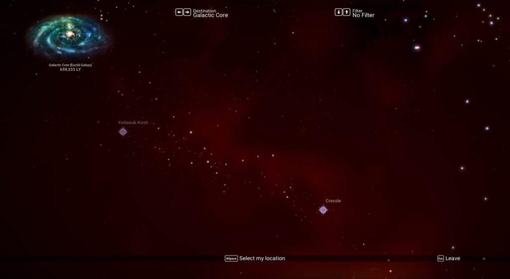 Faster Galaxy Map Navigation