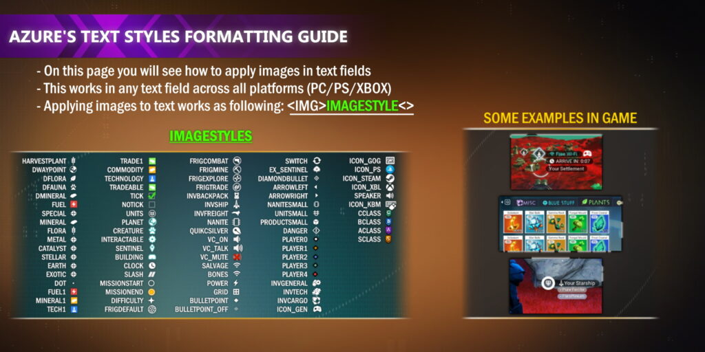 Text formatting