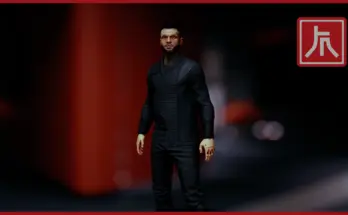 4K - Ryujin Fitted Bussines Suit - Black Retexture V1.0