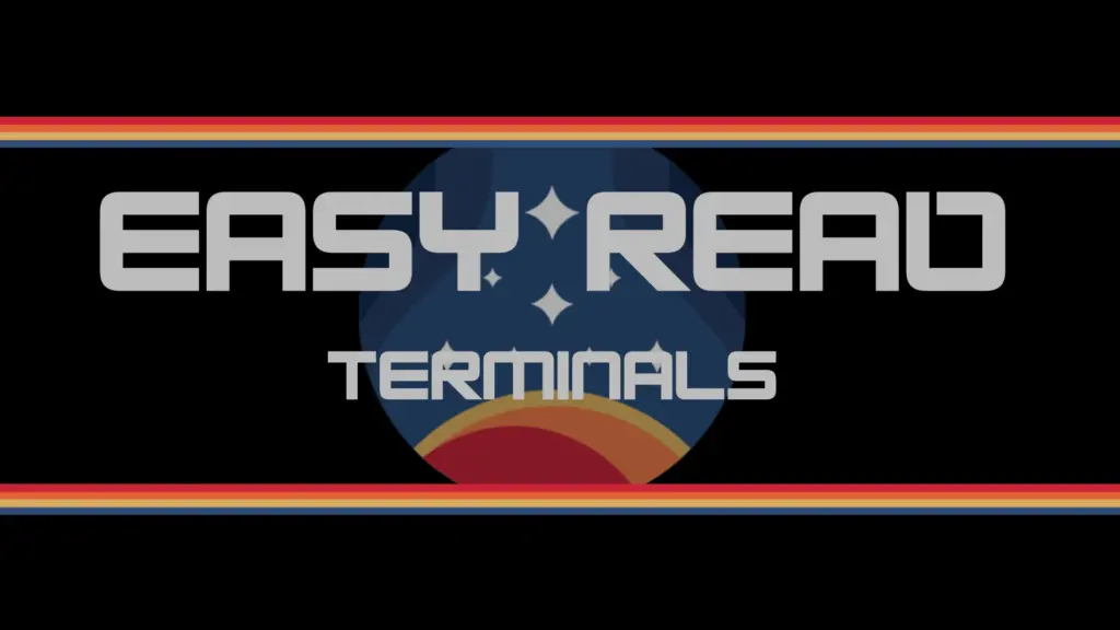 Easy Read Dark UI - Clean Terminals V1.1
