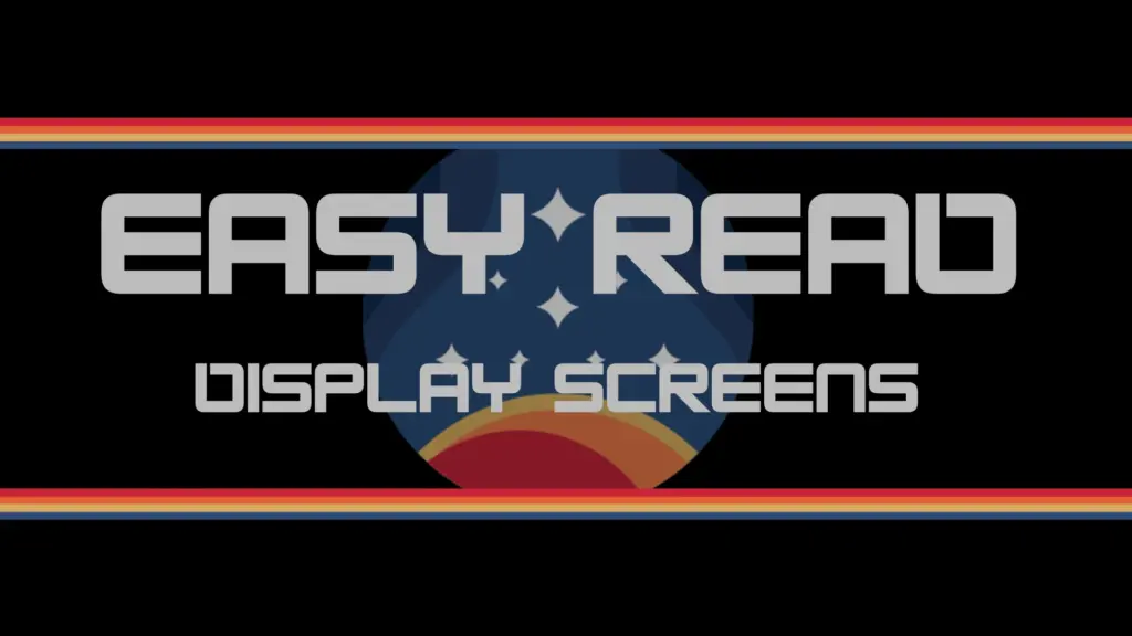 Easy Read Dark UI - Display Screens V1.0