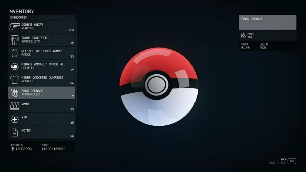 Pokeball Grenade and Ash Ketchum Hat V1.0