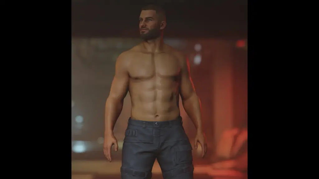 Shirtless Space Rogue Muscle Gear