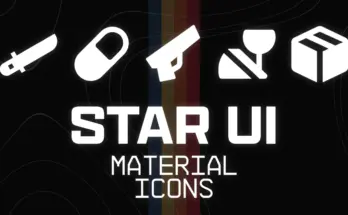 StarUI Material Icons (Simple - HUD - Inventory) V1.0
