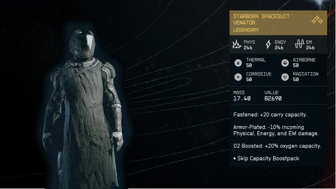 Starborn Venator Armor Customization V1.0