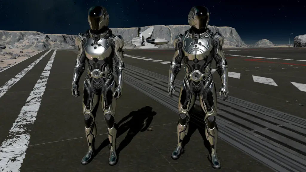 Black and Silver Starborn Spacesuit Venator V1.0