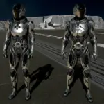 Black and Silver Starborn Spacesuit Venator V1.0