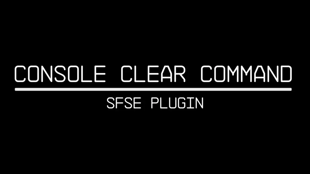 Console Clear Command V0.1