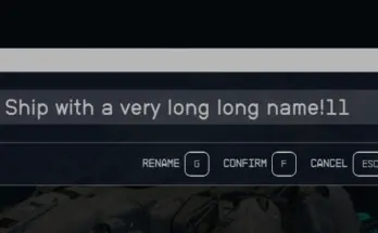 Longer Ship and Outpost names fixed (SFSE or ASI Loader) V1.0.2