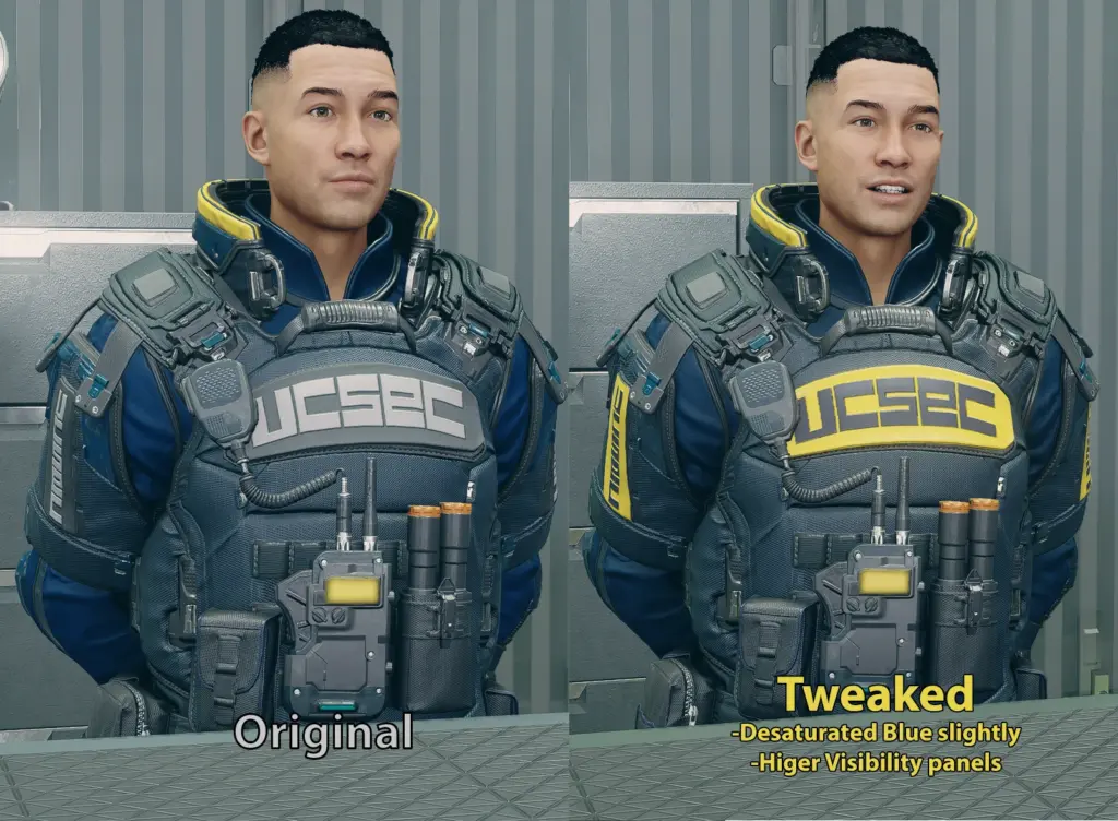 UC Security Uniform Tweaks V1.0
