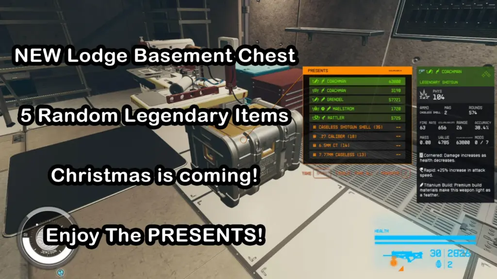 NEW Lodge Chest With 5 Legendary Items - Christmas Is Coming V1.0