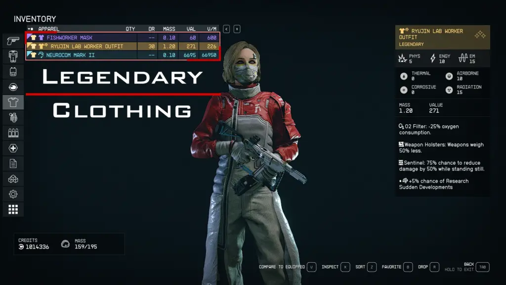 MONSTERaider - Legendary Clothing V1.0