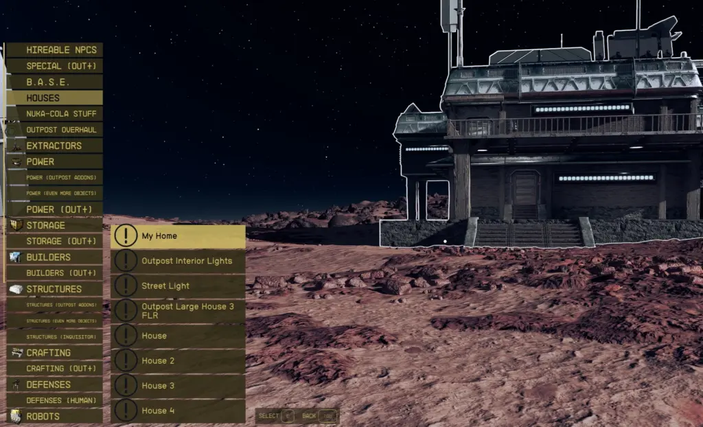 Extended Outpost Builder Categories V1.0