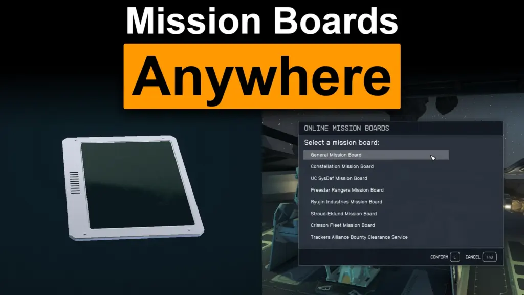 Mission Boards Anywhere - Also Bounty Clearance V0.1.4