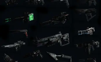 Weapon Retexture - Black Weapons Pack V1.2
