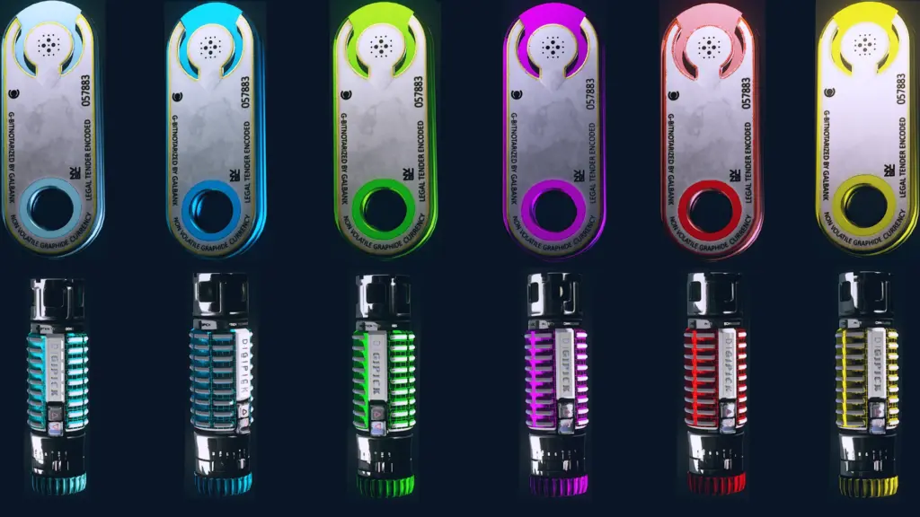 Recolored Silver Credit Stick and Digipick V2.0