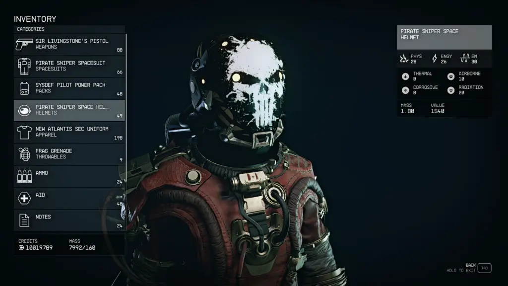 Punisher Logo for the Pirate Sniper Space Helmet V2.0