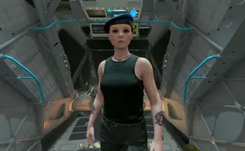 Space Rogue Muscle Gear outfit black V1.0