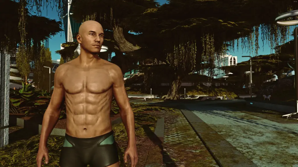 XS Ripped - Male Sporty Sexy Map Athletic fitness muscle texture - body normal map 4K