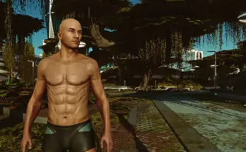 XS Ripped - Male Sporty Sexy Map Athletic fitness muscle texture - body normal map 4K