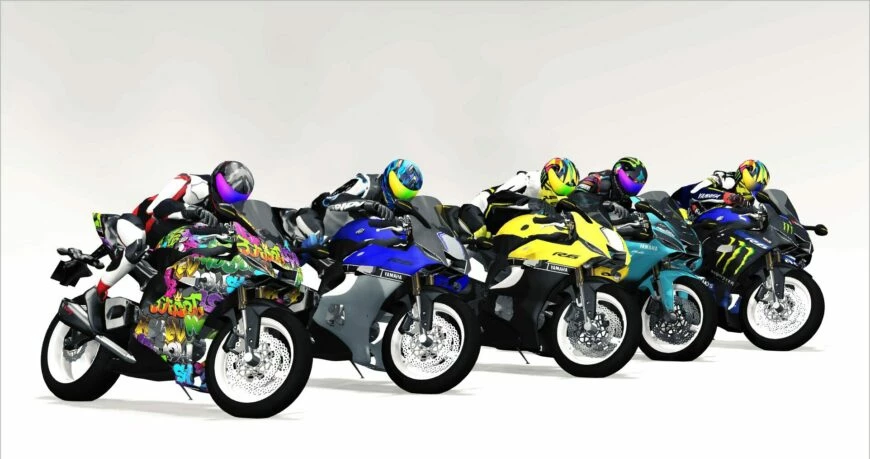 Yamaha YZF-R6(Bike stand Included) 0.34