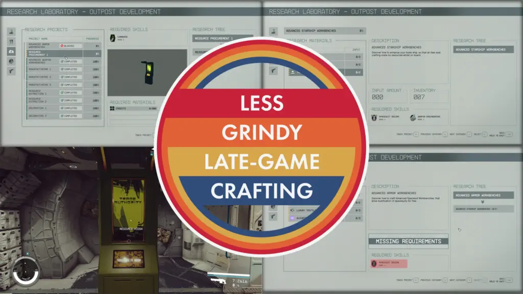 Less Grindy Late-Game Crafting