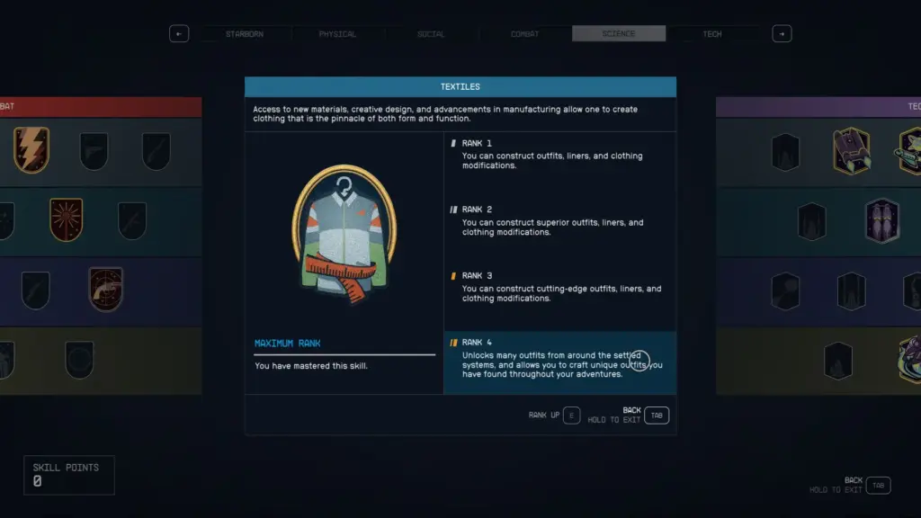 TN's Textile Perk Restored (Clothing System Overhaul) V1.0