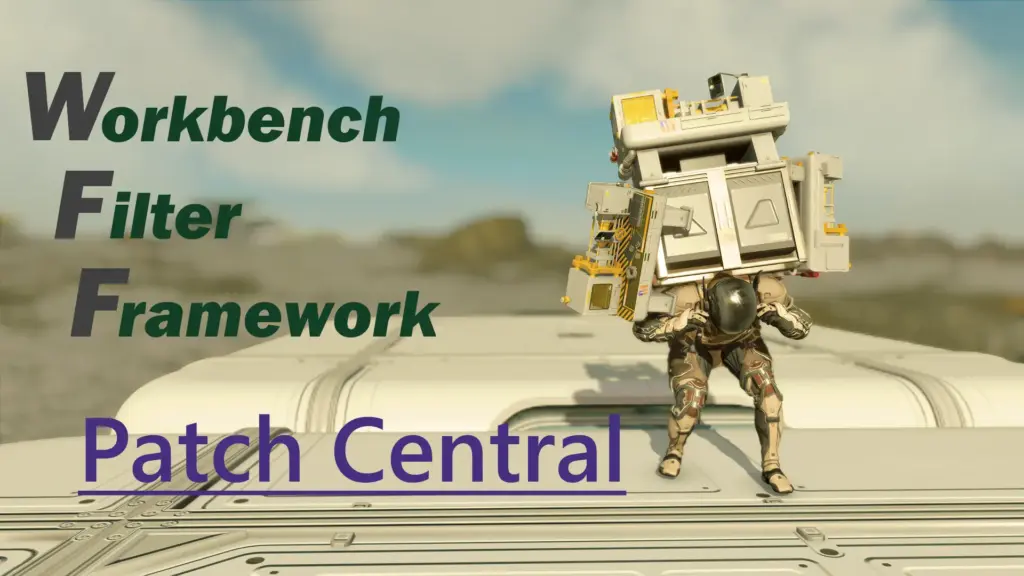 Workbench Filter Framework (WFF) - Patch Central V1.0.0021
