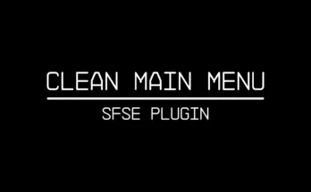 Clean Main Menu V0.2