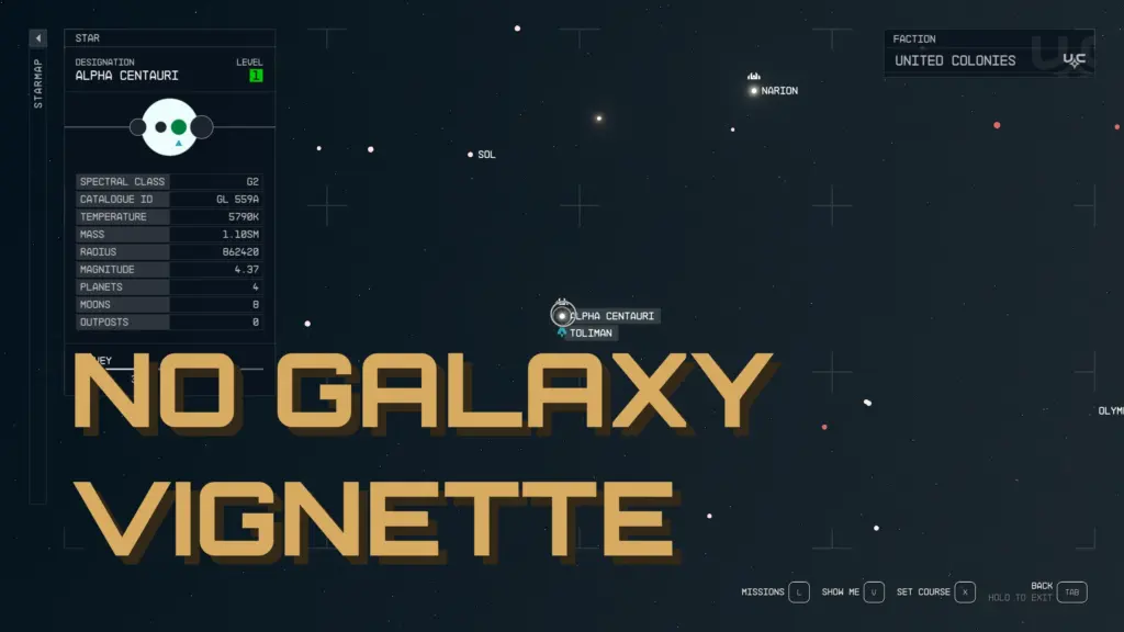 No Galaxy Map Vignette V1.5