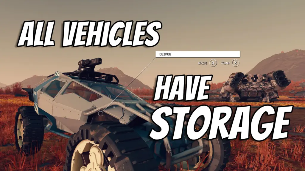 All Vehicles Have Storage