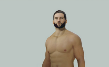 High poly male body V0.001 beta