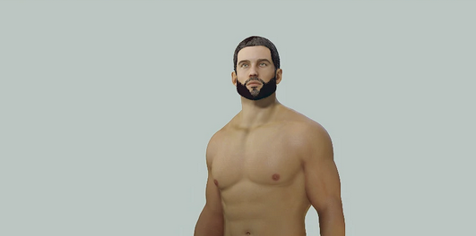 High poly male body V0.001 beta
