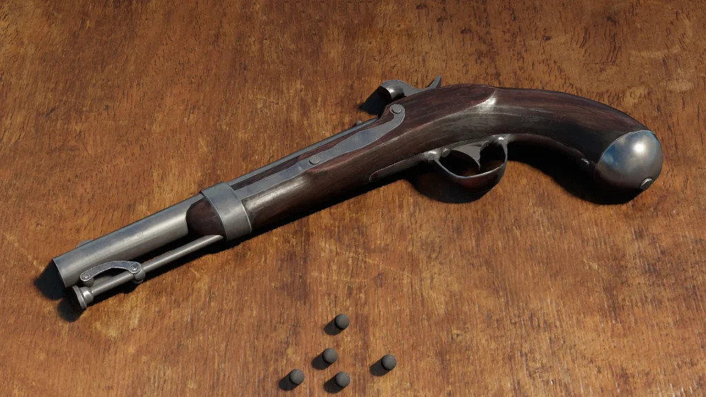 1836 Flintlock Pistol V1.0