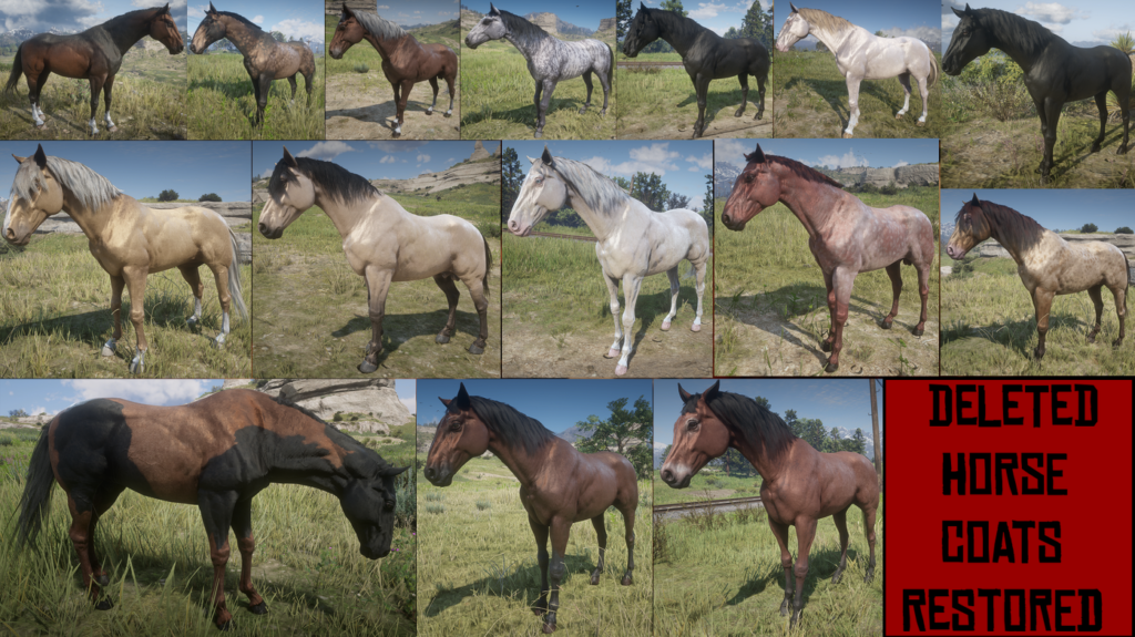 Deleted Horse Coats Restored