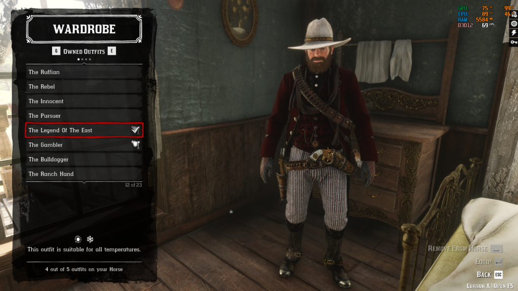 Legend Of The East Outfit For Arthur Challenge Fixer