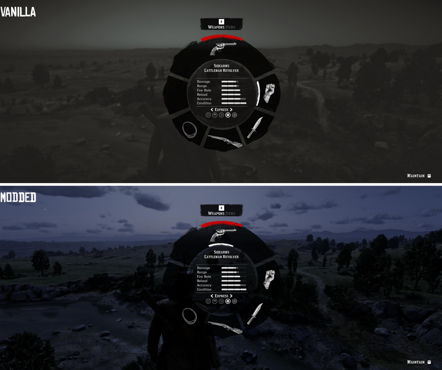 No Weapon Wheel Effect V1.0