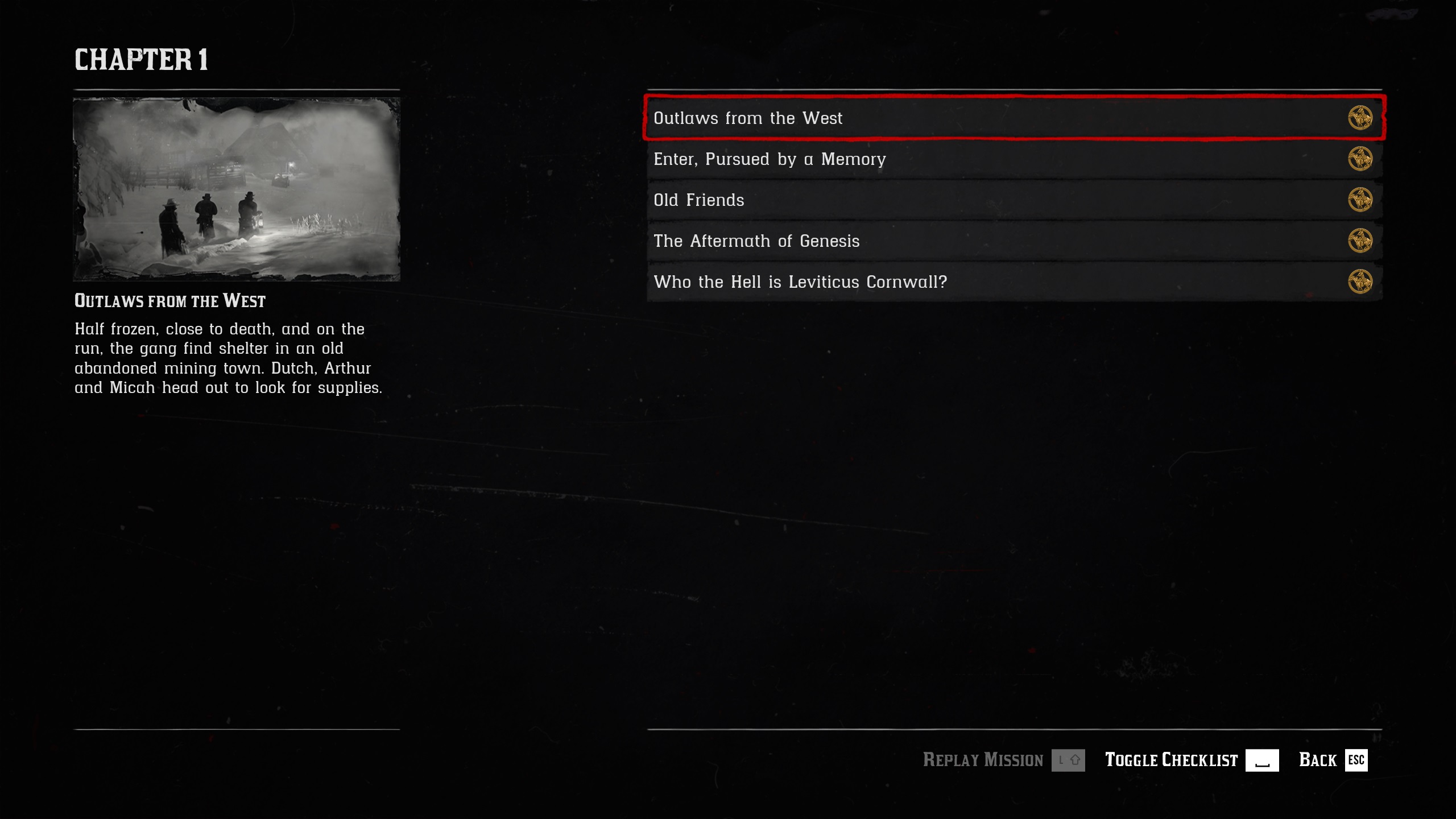 RDR2 Chapter 1 Gold